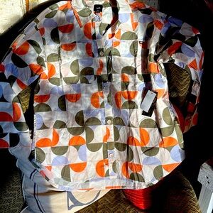 Vans new with tag , oversized button down shirt